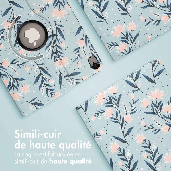 imoshion Coque tablette Design rotatif à 360° Apple iPad Air 5 (2022) / Air 4 (2020) - Flowers