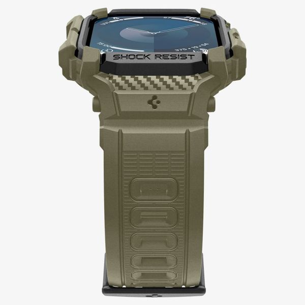 Spigen Coque Rugged Armor™ Pro Apple Watch 10 - 46 mm - Vintage Khaki