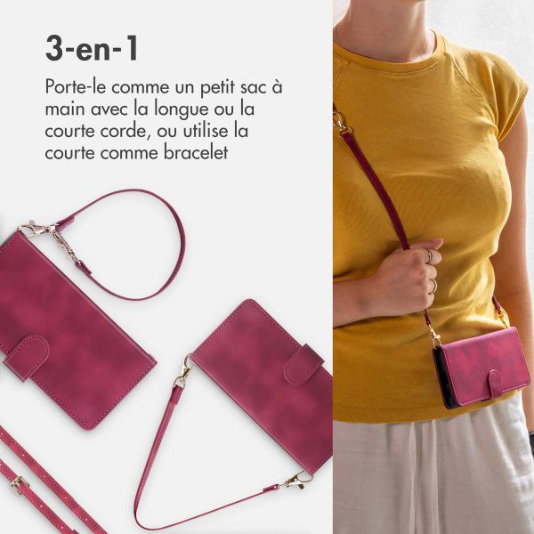 imoshion Etui de télephone portefeuille avec cordon Apple iPhone 14 / 13 - Rouge