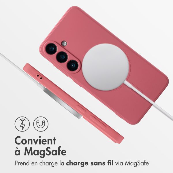 imoshion Coque Couleur avec MagSafe Samsung Galaxy S25 - Dusty Rose