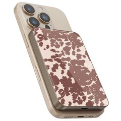 Selencia Powerbank Vivid 5 000 mAh - MagSafe et Qi2 - Desert Gold / Country Moo'd