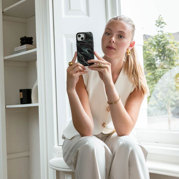 Selencia Coque arrière Vivid Samsung Galaxy S25 Plus - Chic Marble Quartz