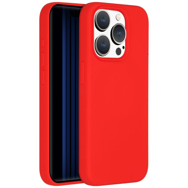 Accezz Coque Liquid Silicone iPhone 15 Pro - Rouge