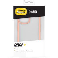 OtterBox Coque arrière React iPhone 15 - Transparent / Peach