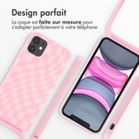 imoshion Coque design en silicone avec cordon iPhone 11 - Retro Pink