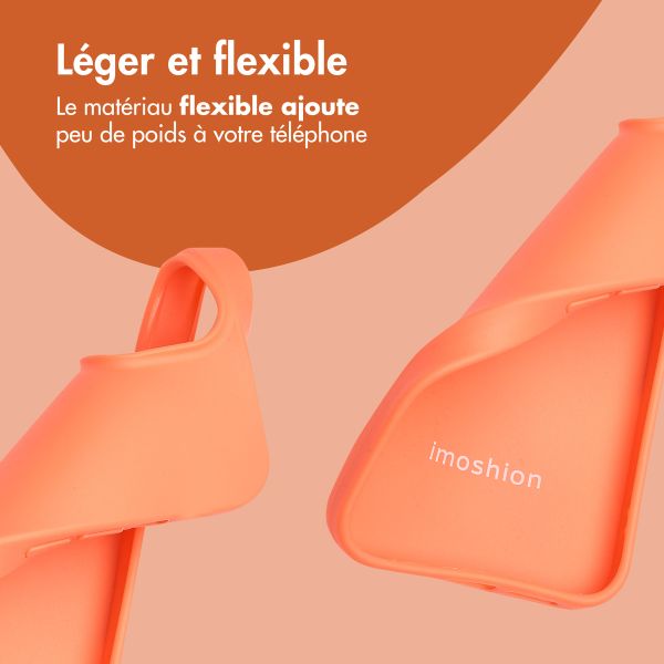 imoshion Coque Couleur Apple iPhone 14 - Apricot Crush Orange