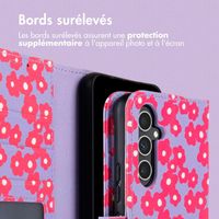imoshion Étui de télephone portefeuille Design Samsung Galaxy A54 (5G) - Dusty Rose Blossoms