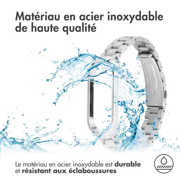 imoshion Bracelet en acier Xiaomi Mi Band 3 / 4 - Argent