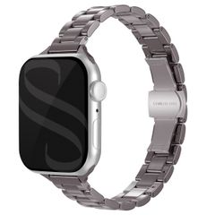 Selencia Bracelet à maillons fin en acier Apple Watch Series 1 t/m 9 / SE (38/40/41 mm) | Series 10 / 11 (42 mm) - Argent