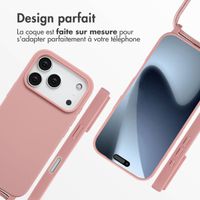 imoshion Coque en silicone avec cordon Apple iPhone 17 Pro - Sand Pink