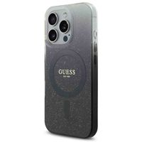 Guess Coque MagSafe IML Glitter Gradient Apple iPhone 16 Pro - Noir