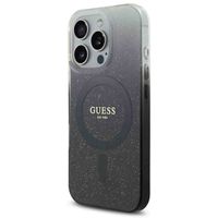 Guess Coque MagSafe IML Glitter Gradient iPhone 16 Pro - Black