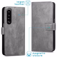 imoshion Étui de télephone portefeuille Sony Xperia 1 III - Gris