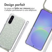 imoshion Coque Design avec cordon Samsung Galaxy A26 - Smoke Green Flowers