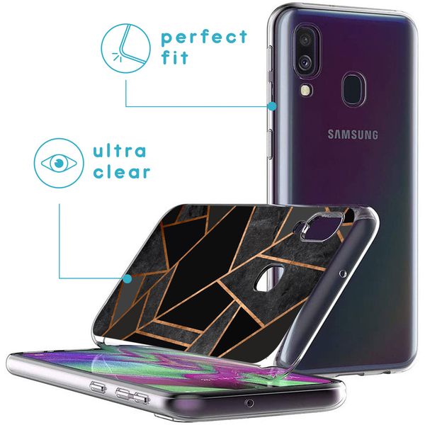 imoshion Coque Design Samsung Galaxy A40 - Black Graphic