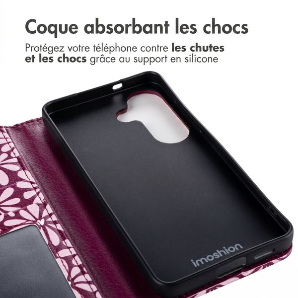 imoshion Étui de télephone portefeuille Design Samsung Galaxy S26 - Bloom Love Blush