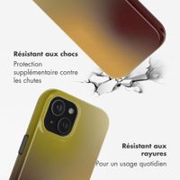 Selencia Coque arrière Vivid avec MagSafe Apple iPhone 15 - Gradient Olive Dust
