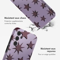 Selencia Coque arrière Vivid Samsung Galaxy A15 (5G) - Stars Plum Lilac