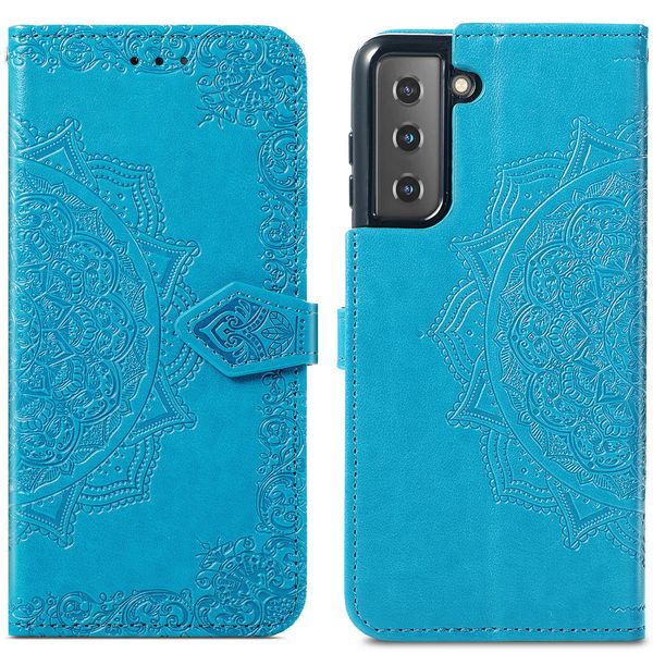 imoshion Etui de télephone Mandala Samsung Galaxy S21 - Turquoise