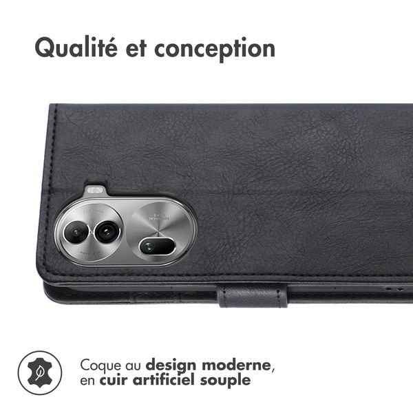 imoshion Étui de téléphone portefeuille Oppo Reno 11- Noir