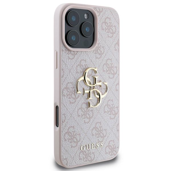 Guess Coque 4G Metal Logo iPhone 16 Pro - Rose