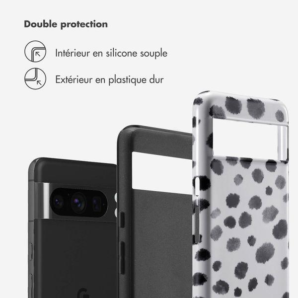 Selencia Coque arrière Vivid Tough Google Pixel 8 Pro  - Trendy Leopard