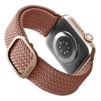 Uniq Bracelet tressé Aspen Apple Apple Watch Series 1 á 9 / SE (38/40/41 mm) | Series 10 (42 mm) - Rose Pamplemousse