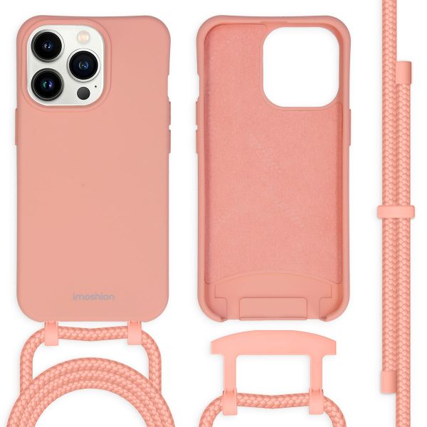 imoshion Coque de couleur avec cordon amovible iPhone 13 Pro - Peach