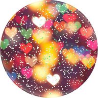 PopSockets PopGrip - Amovible - Glitter Bokeh Hearts