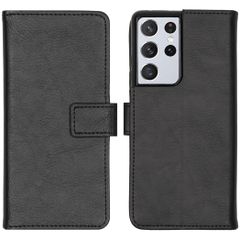imoshion Étui de télephone portefeuille de luxe Samsung Galaxy S21 Ultra - Noir