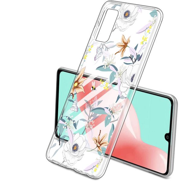 imoshion Coque Design Samsung Galaxy A41 - Fleur - Blanc