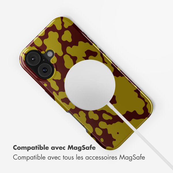 Selencia Coque arrière Vivid avec MagSafe Apple iPhone 17 - Moo'd Olive Dust