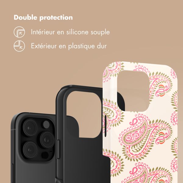 Selencia Coque arrière Vivid Apple iPhone 16 Pro Max - Paisley Blush