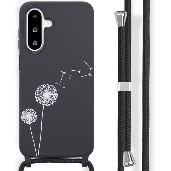 imoshion Coque design en silicone avec cordon Samsung Galaxy A26 - Dandelion Black