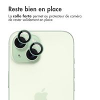 imoshion Lot de 2 protections d'objectif de caméra Apple iPhone 15 / 15 Plus - Green