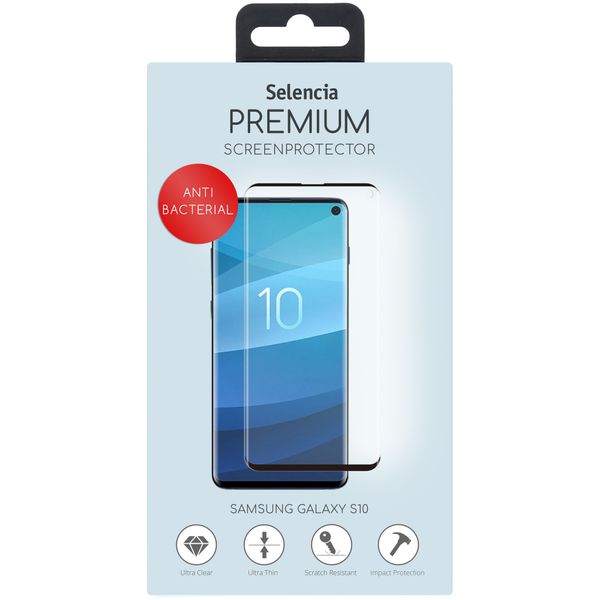 Selencia Protection d'écran en verre trempé antibactérienne en verre Galaxy S10