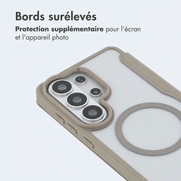 imoshion Bookcase transparente avec MagSafe Samsung Galaxy S26 Ultra - Beige