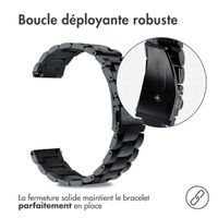 imoshion Bracelet en acier  - Connexion universelle 22 mm - Noir