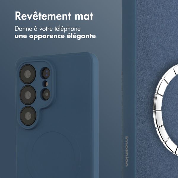imoshion Coque Couleur avec MagSafe Samsung Galaxy S26 Ultra - Bleu foncé