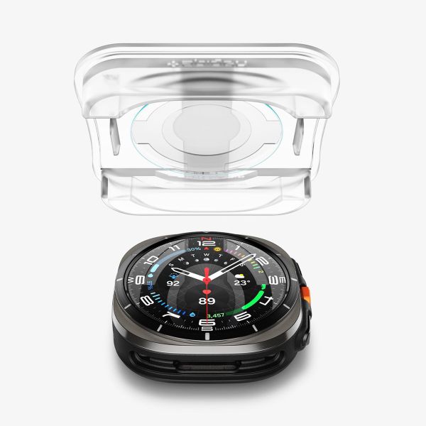 Spigen Protection d'écran EZ FIT Glas.tR avec applicateur Samsung Galaxy Watch Ultra (2024/2025) - Transparent