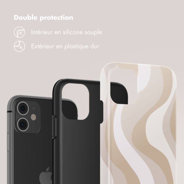 Selencia Coque arrière Vivid Tough iPhone 11 - Desert Waves Beige