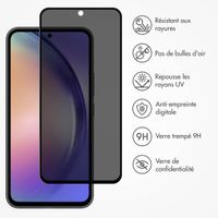 Accezz Protection d'écran en verre trempé Privacy Samsung Galaxy A54 (5G) / S23 FE