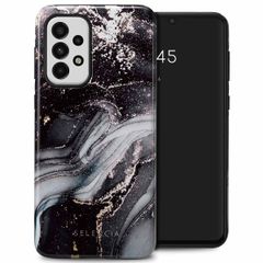 Selencia Coque arrière Vivid Tough Samsung Galaxy A33 - Chic Marble Black