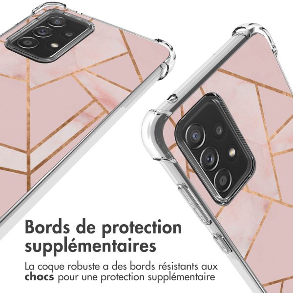 imoshion Coque Design avec cordon Samsung Galaxy A52(s) (5G/4G) - Pink Graphic