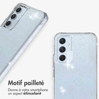 imoshion Coque arrière transparente Pailletée Samsung Galaxy A54 (5G) - Argent