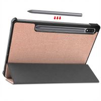 imoshion Coque tablette Trifold Samsung Galaxy Tab S8 / S7 - Rose Doré