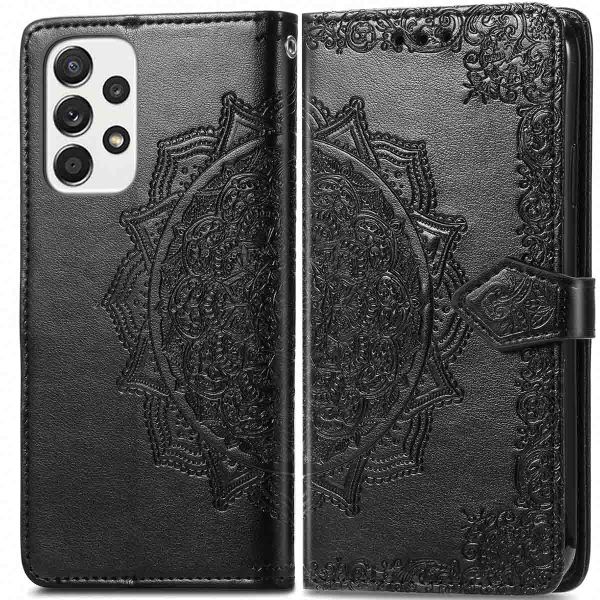 imoshion Etui de téléphone portefeuille Mandala Samsung Galaxy A53 - Noir