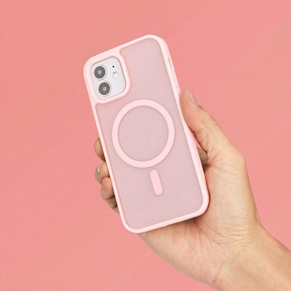 imoshion Coque Color Guard avec MagSafe Apple iPhone 12 (Pro) - Rose clair