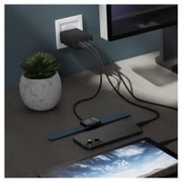 dbramante1928 Chargeur Re-charge 2x USB-C 65 W et USB-A 18 W - Noir
