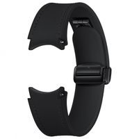 Samsung Bracelet en cuir hybride original D-Buckle Normal M/L Galaxy Watch 6 / 6 Classic / 5 / 5 Pro - Noir